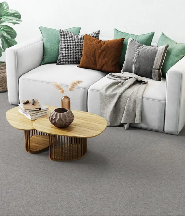 Carpete Belgotex Sahara em sala residencial aconchegante